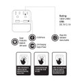 2 Outlet 2 USB Wall Plug with LED Light (1- to 4-Pack) product image