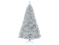 Unlit Artificial 7.5Ft Silver Tinsel Christmas Tree product image
