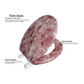 Round Toilet Seat with Easy Clean & Change Hinge product image