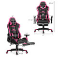 Reclining Massage Gaming Chair with Footrest product image