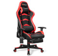 Reclining Massage Gaming Chair with Footrest product image