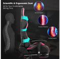 Reclining Massage Gaming Chair with Footrest product image