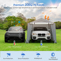 10 x 16/10 x 20-Foot Outdoor Heavy-Duty Carport with 2 Doors product image