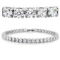 18K Gold Plated Cubic Zirconia Classic Tennis Bracelet product image