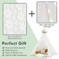 Kids' Lace Conical Tent with Colorful String Lights product image