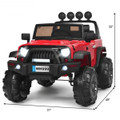 Kids' 12V Ride-on Spring Suspension Truck with Remote Control product image