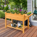 Elevated Planter Box with 8 Grids & Folding Tabletop product image
