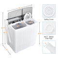 21-Pound Portable Compact Mini Twin-Tub Washing Machine with Drain Spinner product image