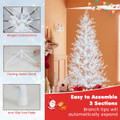 6-Foot Artificial Xmas Tree with 383 PE Branch Tips & 300 LED Lights product image