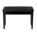 Solid Wood Faux-Leather Padded Piano Bench product image