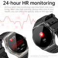 Newest Smart Watch Bluetooth Call Amoled Screen Ecg Blood Sugar Uric Acid Blood Lipid Body Temperature Radiation Level Color Black product image
