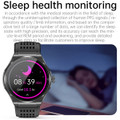 Newest Smart Watch Bluetooth Call Amoled Screen Ecg Blood Sugar Uric Acid Blood Lipid Body Temperature Radiation Level Color Black product image