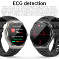 Newest Smart Watch Bluetooth Call Amoled Screen Ecg Blood Sugar Uric Acid Blood Lipid Body Temperature Radiation Level Color Brown product image