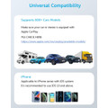 CarPlay Wireless Adapter for OEM Wired CarPlay 2023 Upgrade Wireless Apple Carplay Adapter for iPhone Plug & Play Fastest Dongle Wired to Wireless Converter for Cars from 2015 & iPhone iOS 10+ (Black) product image