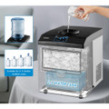 2-in-1 Stainless Steel Countertop Ice Maker with Water Dispenser product image