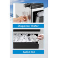 2-in-1 Stainless Steel Countertop Ice Maker with Water Dispenser product image