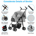 iMounTEK® 4-Wheel Foldable Pet Stroller product image