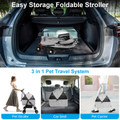 iMounTEK® 4-Wheel Foldable Pet Stroller product image