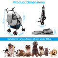 iMounTEK® 4-Wheel Foldable Pet Stroller product image