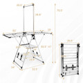 Clothes Drying Rack with 6-Level Adjustable Height product image
