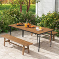 79-Inch 8-Person Outdoor Dining Table with 1.9-Inch Umbrella Hole product image