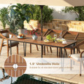 79-Inch 8-Person Outdoor Dining Table with 1.9-Inch Umbrella Hole product image