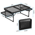LakeForest® Foldable Camping Table with Side Trays product image