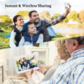 10.1 Inch WiFi Digital Picture Frame,IPS Touch Screen Smart Cloud Photo Frame with 16GB Storage,Easy Setup to Share Photos or Videos via Frameo APP,Auto-Rotate,Wall Mountable (White) product image