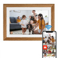 10.1 Inch Smart WiFi Digital Photo Frame 1280x800 IPS LCD Touch Screen,Auto-Rotate Portrait and Landscape,Built in 16GB Memory,Share Moments Instantly via Frameo App from Anywhere (Wooden) product image