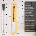 Wireless Meat Thermometer,Smart Bluetooth Meat Thermometer with 165ft Wireless Range,Food Thermometer for Grill,Oven, BBQ,Kitchen,Smoker,Air Fryer,Rotisserie (1 Probe) product image