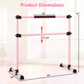 4-Foot Portable Ballet Barre with Adjustable Height product image