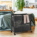 110L 2-Section Laundry Hamper with 2 Removable & Washable Liner Bags product image