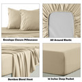 4-Piece Rayon from Bamboo Cooling Wrinkle-Resistant Bedding product image