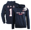 Men's #1 Dad Football Helmet Pull Over Hoodie product image