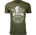 Men's 'Beer Makes Me Happy' T-shirt    product image