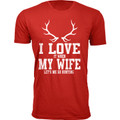 Men's ‘I Love It When My Wife Let's Me Go Hunting’ T-shirt product image