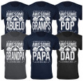 Men’s Awesome Dad and Grandpa T-Shirts product image