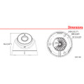 Hikvision® 3.6mm 3MP WDR EXIR Turret Camera product image