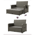 Rattan Loveseat Set with Ottoman product image