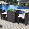 Outdoor Rattan Space Saving 3-Piece Patio Set product image