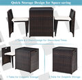 Outdoor Rattan Space Saving 3-Piece Patio Set product image