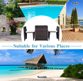 Outdoor Rattan Space Saving 3-Piece Patio Set product image