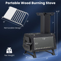 Portable 2-in-1 Wood Stove with a Heater and Cooker product image