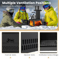 Portable 2-in-1 Wood Stove with a Heater and Cooker product image