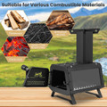 Portable 2-in-1 Wood Stove with a Heater and Cooker product image