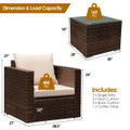 Costway 3-Piece Patio Rattan Furniture Set  product image