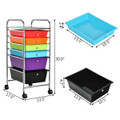 Costway 6-Drawer Rolling Storage Cart  product image