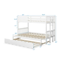 Costway Twin Pull-Out Bunk Bed with Trundle Ladder product image