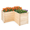 Costway 24'' L-Shaped Deep Root Planter Box Raised Garden Bed product image