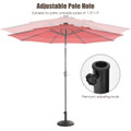 22-Pound Patio Resin Umbrella Base with Wicker Style for Outdoor Use product image